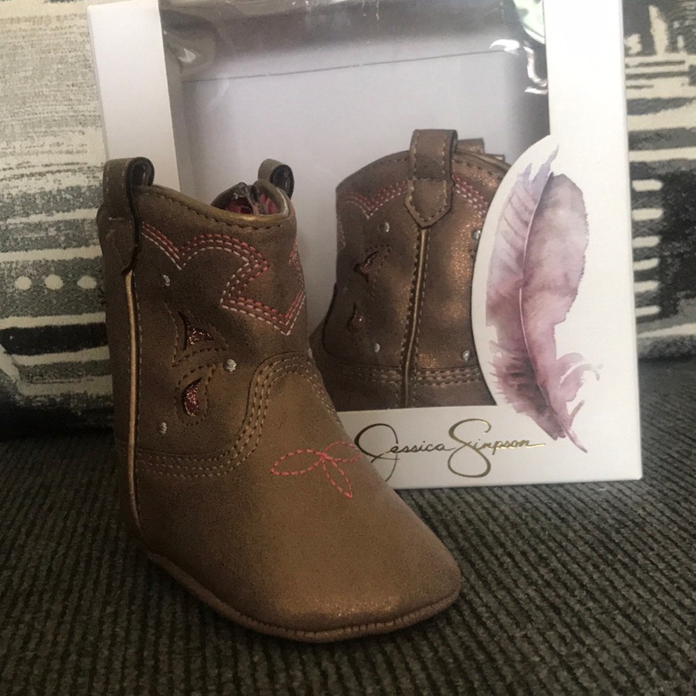 Infant soft bottom cowgirl boots